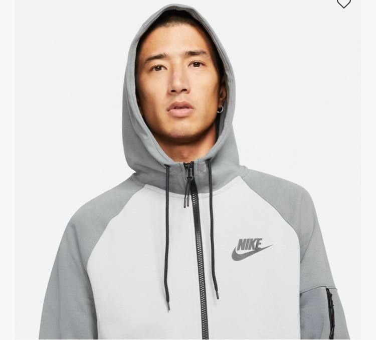 Кофта nike sportswear full zip hoodie  DD5284-077 фото